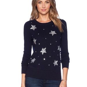Kate Spade Scallop Intarsia Sweater Xl 